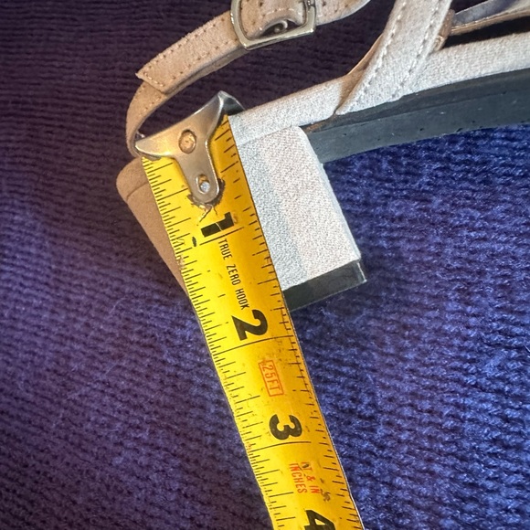 David Tate Amber Women's Sandal Sz#9M silver suede block cut slingback New - Picture 9 of 12